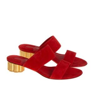 Salvatore Ferragamo Belluno Sandal in Red